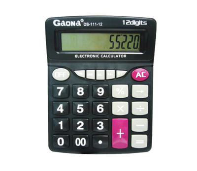 Калькулятор Gaona DS-111-12 12 розрядів настільний, бухгалтерський калькулятор з великим дисплеєм, офісний калькулятор для фінансових розрахунків, міцний калькулятор для роботи та торгівлі