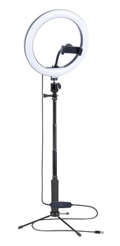 Селфи лампа и LED освещением Bluetooth 10" ZM261 (Kit3) |12cm Stand, 83cm Selfie Stick, USB Powered, 2800-5800K|