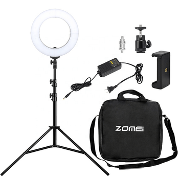 Тримач з кільцевим освітленням 14 " ZM336 |180cm Tripod Stand, Plug Powered, 3200-5600K| black