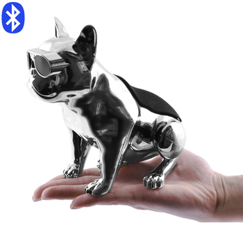 Беспроводная Bluetooth-колонка с сенсорным управлением Aerobull Dog Metallic S5 Серебро