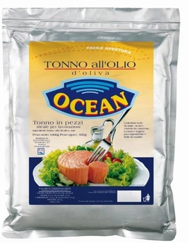 Тунец кусочками Ocean в подсолнечном масле 1 кг