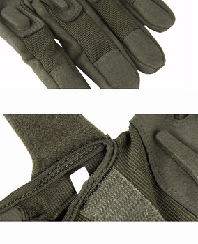 Тактические зимние перчатки BlackHawk размер XL. Зеленые