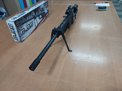 Снайперська страйкбольна гвинтівка з лазерним прицілом G.35 Barrett M82A1 пластик