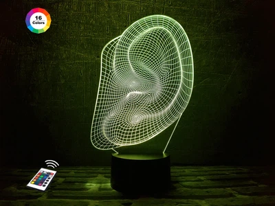 3D нічник "Вухо" 3DTOYSLAMP
