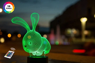 Дитячий нічник "Кролик" 3DTOYSLAMP