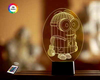3D світильник нічник "Міньйон Боксер" 3DTOYSLAMP