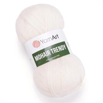 Пряжа для вязания YarnArt Mohair Trendy 1003 мохер ярнарт
