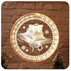 Светильник Decoration 3D LED панель - ночник новогодний "Колокольчики" на подвеске