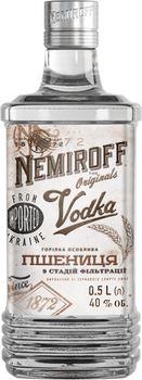 Горілка Nemiroff Пшениця українська добірна 0.5 л 40% (4820181420741)