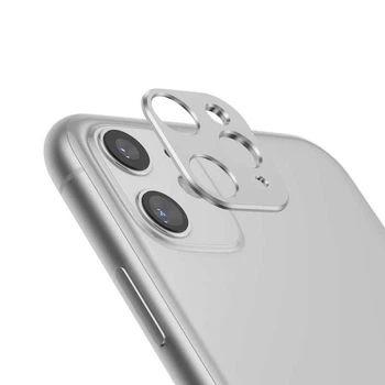 Накладка защитная металл для камеры на iPhone 11 Pro Max/11 Pro silver