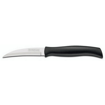 Ножи Tramontina ATHUS 76 мм шкуросъемные черные 12 шт