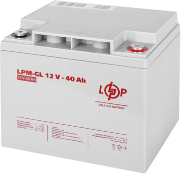Акумуляторна батарея LogicPower Гелева LPM-GL 12V 40Ah (LP4154)