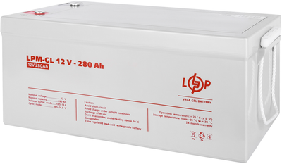 Акумуляторна батарея LogicPower Гелева LPM-GL 12V - 280 Ah (LP13185)