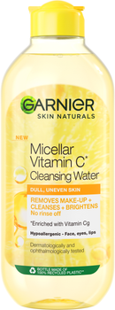 Мицеллярная вода Garnier Skin Naturals с витамином С для тусклой кожи лица с эффектом сияния 400 мл (3600542467681)