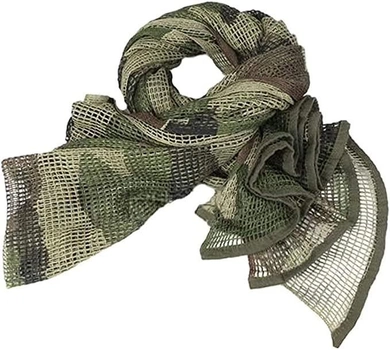Камуфляжная сетка-шарф LOOGU из тактической сетчатой ​​сетки для военных зеленый