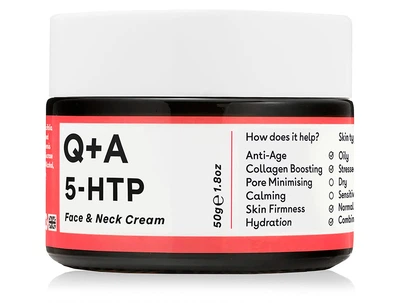 Разглаживающий крем для лица и шеи Q+A 5-HTP Face & Neck Cream, 50г (742271477241)
