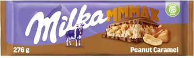 Шоколад Milka з арахісом і карамеллю 276 г (7622210694331_7622210604187)
