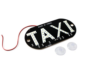 Автомобільне LED табло Rylybons табличка Таксі 12В біле (114660)