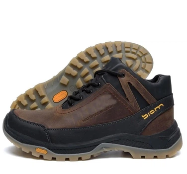 Мужские зимние кожаные ботинки PK Active Drive Brown 43