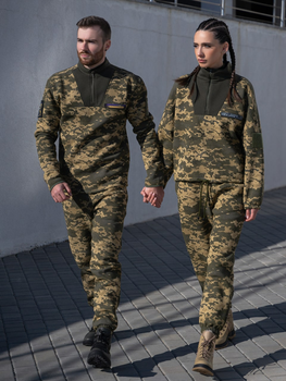 Женский Теплый костюм ZF в стиле милитари камуфляж М 13595