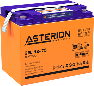 Аккумуляторная батарея Asterion GEL 12-75 ND 12V 75 Ah