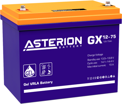 Аккумуляторная батарея Asterion GX 12-75 12V 75 Ah