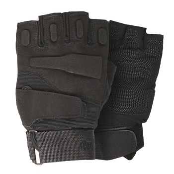 Перчатки тактические короткие Han-Wild HW72 Black XL мужские без пальцев с защитными вставками taktical TR_9874-42465