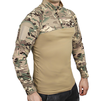 Рубашка тактическая убокс Pave Hawk PLY-11 Camouflage CP 3XL военная с воротником на замке и карманами TR_7866-42517