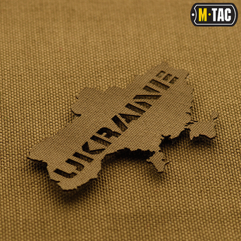 Нашивка M-Tac Ukraine контур скрізна Laser Cut Coyote (00-00009179)