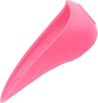 Поїлка-насадка на пляшку WAUDOG Silicone 165 х 90 мм Рожева (4823089356174)