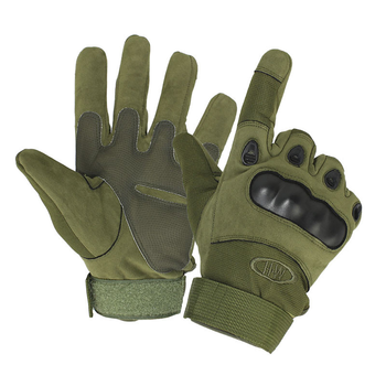 Перчатки тактические OKLAI 705 Green L мужские полнопалые военные с защитой (SK-8287-30869)