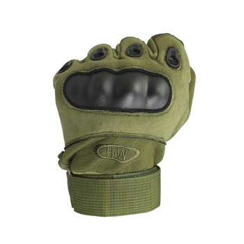Перчатки тактические OKLAI 705 Green M мужские полнопалые военные с защитой (SK-8287-30870)