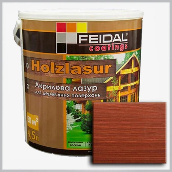 Feidal Holzlasur червоне дерево 4,5 л