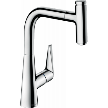 Смеситель для кухни Hansgrohe Talis Select M51 220 1Jet с вытяжным изливом хром 72822000