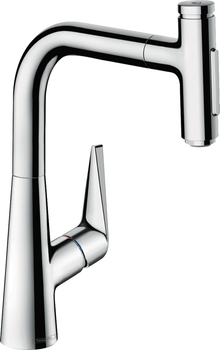 Смеситель для кухни Hansgrohe Talis 220 2jet с вытяжным изливом Sbox хром 73868000