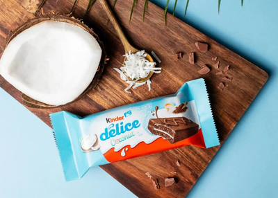 Бисквитное пироженое Kinder Delice Coconut с вкуснейшей начинкой из молока и какао 10 шт 370 г