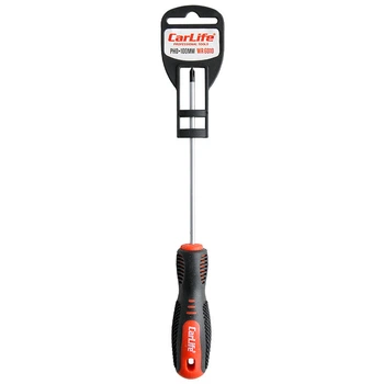 Отвертка крестовая CarLife WR6010 PH0x100mm Cr-V 6150 STM02892