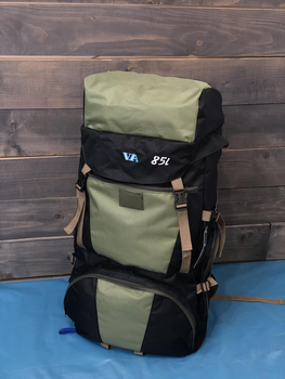 Универсальный туристический рюкзак 85 литров из влагоотталкивающей ткани походный
