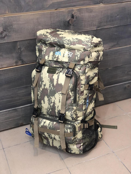 Универсальный рюкзак тактический 75 литров, военный водоотталкивающий рюкзак из плотной тактической ткани хаки