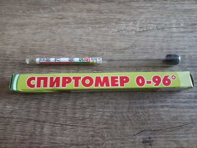 Спиртомір побутовий. Спирт: 0-96%