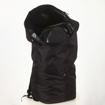 Рюкзак для речей із прогумованного оксфорду на 65 літрів Чорний, речовий тактичний мішок MELGO