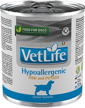 Влажный лечебный корм для собак Farmina Vet Life Hypoallergenic Fish & Potato при пищевой аллергии 300 г (8606014102819)