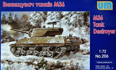Сборная пластиковая модель 1/72 истребитель танков М36 (UM206)