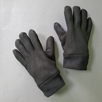 Чоловічі рукавички зимові тактичні для зимової риболовлі полювання флісові Tactical Чорні (9228)