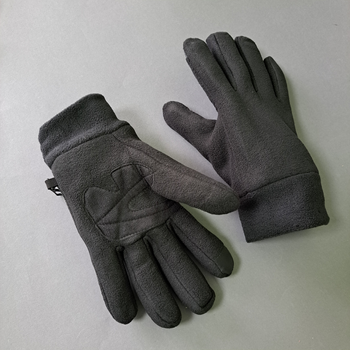 Чоловічі рукавички зимові тактичні для зимової риболовлі полювання флісові Tactical Чорні (9228)
