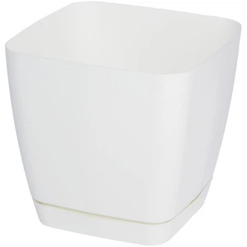 Горщик для квітів FormPlastic Toscana Kwadro-25 11 л білий (0736-011)