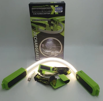 LED лампа універсальна для освітлення 36см світлодіодна з гачками та акумулятор знімний 18650 світильник ліхтар UKC Emergency light strip M3