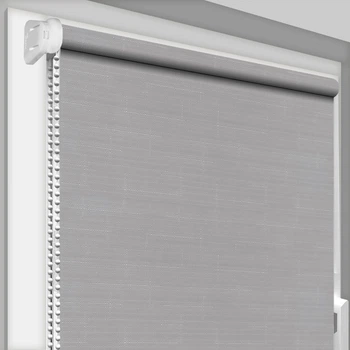 Рулонная штора лен 7436 Decoharm 65x170 см Светло-серый