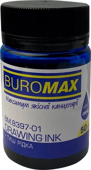 Туш Buromax 50 мл Синя (BM.8397-01)