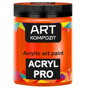 Краска акриловая Kompozit Art 430мл 553 Оранжевый флуоресцентный